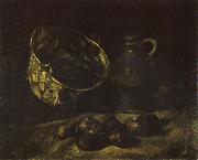 Still life with Copper Kettle,Jar and Potatoes (nn040, Vincent Van Gogh